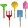 Elektheim Set di paletta manuale per bambini a partire dai 3 anni, set da giardino con pala, rastrello, vanga, cucchiaio, forchetta, attrezzi da giardino