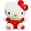Xingsky Cat Plush, Hello Kitty, peluche da 30 cm, Cat Plushie Kawaii, per bambini, ragazze, adulti, compleanni, Natale, festa di mela