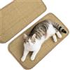 Cheerhom Tappetino antigraffio per gatti, 2 pezzi, in sisal naturale, per gatti, per proteggere tappeti e divani, chiusura in velcro + design con fissaggio adesivo su entrambi i lati, 50 x 25 cm