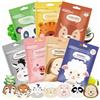 SHOPPGO Maschere Viso Bambina, Set Maschere Visos, Maschera Viso Idratante con Stampe Animalier, Maschera viso Bambina, Idratante e Nutriente, Adatto a Tutti i Tipi di Pelle-7 Pezzi