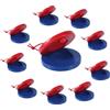 Gosknor 10 Pz Nacchere di Legno, 5,5cm Nacchere di Legno Dito Battipenna Strumento Ritmico a Percussione Dito per Educazione Musicale Divertimento (Blu e Rosso)