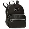 Pepe Jeans Christine Zaino Casual Nero 20 x 25,5 x 10 cm Poliestere con dettagli in pelle sintetica by Joumma Bags, Nero, Taglia unica, Zaino Casual