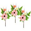 Flair Flower Ramo decorativo Gerbera Margherite, set di 3 rami di fiori artificiali come vero ramo, fiori finti, fiori artificiali, decorazione primaverile