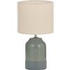 Pauleen 48325 Lampada da tavolo Sandy Glow E14 max 20W crema, verde tessuto, ceramica