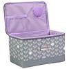 Everything Mary Valigetta da cucito con stampa foglia grigia EVM12861-1