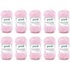 120 Gründl King Cotton (filato per maglieria e uncinetto morbido e voluminoso in 55% poliacrilico e 45% cotone, 50 g / 78 m, misura dell'ago: 6-7, 10 x 50 g), rosa confetto