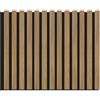 Isolamenti Pannelli Decorativi Acustici per Pareti, Pannelli Murali Design Effetto Legno, Pannelli Fonoassorbenti per Soffitto cm 60 x 275 (1,65 mq) (Rovere)