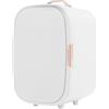 Xingfx Frigorifero cosmetico da 12 l, con raffreddamento e riscaldamento, ABS e alluminio, silenzioso < 20 dB, auto/casa, 2 divisori e guarnizione per cosmetici, frutta o bevande (bianco)