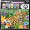 DIAMANTINY 96201 Level Up - Nice Group Creative Art, Diamond Painting Kit crea il mosaico, WILD, Leopardo, Multicolor