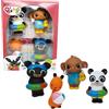 ODS - Bing - Set 4 Personaggi per Bagnetto Deluxe, Misura 10 cm, Materiale PVC, Età Consigliabile 6m+