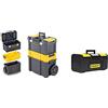 STANLEY STST1-80151 Carrello porta utensili 3 in 1, 3 livelli di stoccaggio, Capacità di carico 20 kg & 1-79-216 Cassetta Porta Utensili One Touch, 16