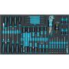 HAZET Set di cacciaviti 163-480/57N, 57 pezzi, PH00-PH3, T5-T40, a taglio, Phillips, esagono interno, profilo TORX interno, incluso set di cacciaviti offset e tester di fase