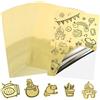 GUOSIYAO Carta Adesiva oro olografica Getto D'inchiostro Vinile Stampabile Carta | 30Fogli A4 Adesivi Impermeabile Per Stampante Per Stampanti Laser Asciugatura Rapida 21x 29,7cm(Traslucido - Impermeabile)