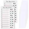 Diffaxy 2 pezzi Checklist Board Portatili To Do List Checklist Board with 10 Blanko Paper Blanko, Agenda settimanale per bambini, Lavagna di lavoro rimovibile per ricordare l'agenda