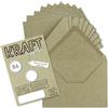 NEUSER PAPIER UmWelt by GUSTAV NEUSER 50 buste per lettere, in stile vintage, formato DIN B6, da 125 x 178 mm, in carta kraft da 120 g/m² riciclata, con lembo a punta da inumidire, di colore grigio