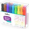 WallDeca Pennarelli Lavabili a Punta Grossa per Bambini, Confezione da 25 colori assortiti, Pennarelli Atossici e Lavabili, Dai 5 anni, per Asilo e Tempo Libero