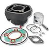 LG-MOTORS POWER ENGINEERING GRUPPO TERMICO CILINDRO SCOOTER RACING ø47-70cc MALAGUTI F12-PHANTOM 50 2T LC