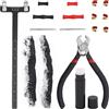 Swpeet Kit di strumenti per la stringa di arco con l'arco, Pinza per fibbia di Nocking con l'arco, Set di archetto con l'arco, Righello quadrato a forma di T, Ceretta per arco, Silenziatore per corde con l'arco