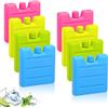 BNGXR Elementi Refrigeranti, 8 Pezzi di Tavolette di Ghiaccio per Borsa Frigo, Mini Piccole Mattonelle Raffreddamento, Piccoli Cuscinetti Refrigeranti Ice Packs, Piccoli Ice Pack Colorati, 70 ml l'uno
