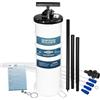 FIRSTINFO TOOLS FIT YOUR NEEDS FIRSTINFO A1108H | 3ª Generazione 9 L Made in Taiwan | Estrattore d'Olio Manuale brevettato con Manometro, 5 tubi incluso uno ultra sottile da 130 cm