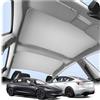 Spigen Tesla CryoShade Parasole per Tetto di Doppio Strato | Model 3 Highland 2024 2025 2026 [Protezione UV & Isolamento Termico] Custodia Inclusa, Accessori Tesla