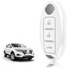 TOOMUME Cover Chiave TPU, Custodia Chiave Adatto per Nissan Qashqai J11 J12 Juke F15 Xtrail T32 Micra K13 K14 Infiniti Q50 QX60 EX35 FX45, Copri Chiavi Guscio Chiave Auto Telecomando - Bagagliaio