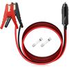 HATMINI 10FT Morsetto a coccodrillo a maschio Cavo per accendisigari, 12V/24V 18AWG Accendisigari maschio a clip per batteria Adattatore prolunga con fusibile da 10A