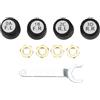 A ABSOPRO Kit TPMS 433MHz APP Controllato 5 Modalità Allarme 1 Pz Nero | Materiale: Plastica, Metallo, Gomma. Universale Per Auto SUV Pickup Camper. Batteria ≥5 Anni. Temperatura: -40°C A +125°C.