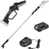 Ribimex PRBAT20/ELAG - Potatore a batteria su asta telescopica - 20V/2Ah
