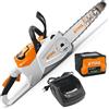 STIHL MSA 80 C-B Set - Elettrosega da taglio con batteria AK 30 S - 36V 5Ah - Barra carving da 30 cm