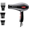 MU LIN MULIN 1500W Asciugacapelli Professionale, 1500W Asciugatura Rapida 2 Velocità/Temperature, Design Leggero Cavo 2.2M, Modello 3900 per Capelli Spessi e Lunghi
