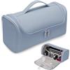 Linpr Custodia da Viaggio Impermeabile Compatibile con Dyson Airwrap, Blu | Organizer Portatile con Gancio per Supersonic/Arricciacapelli, Accessori e Styler - Borsa Multitasche Protettiva