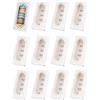 Zillary 12 Pezzi Carta per Finestre Scatola, Scatole per Macaron, Contenitori Regalo per Ciambelle, Scatole per Cupcake, Dcatole per Macaron, per Biscotti Dolci Ciambelle Cupcake Muffin (5 Cavità)