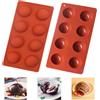 Haggt® 2 Pcs Stampo Silicone Mezza Sfera, BPA Free, Forme Silicone per Dolci, Stampo in Silicone Semisfera, Stampi da Forno per Cioccolato Torte Mousse Budini