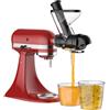 GVODE Accessorio spremiagrumi per KitchenAid Planetaria | macchina spremiagrumi a freddo, accessorio spremiagrumi lento con doppio scivolo di alimentazione