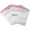 Pakico 50 Bustine Plastica Trasparenti 25 x 35 cm con Zip | Bustine richiudibili grandi con chiusura zip, ideali per alimenti, archiviazione e protezione