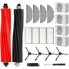 Nuo desire Accessori Set di Ricambi per Roborock S8 Pro Ultra Robot Aspirapolvere 2 Spazzole Principali, 4 Filtri, 4 Spazzole Laterali, 4 Stracci, 4 Sacchetti per Polvere, 1 Strumento di Pulizia e 1 Cacciavite