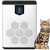 DAYETTE Purificatore d'aria per persone allergiche contro peli di animali, polline, polvere e muffa, CADR 300 m³/h per appartamenti fino a 120 ㎡, con filtro HEPA 14 e sensore PM2.5