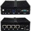 Glovary Firewall Mini PC Quad Core J4125, DDR4 8GB RAM 128GB SSD, 4 x 2.5GbE LAN Fanless Micro Computer Router Appliance, Sim Slot, AES-NI, OPNsense, WIFI, BT