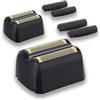YAZIYIR Sostituzione del rasoio super close lamina d'oro e barra di taglio Assemblaggio compatibile con il rasoio Vanish serie 5 stelle Wahl (8173-700) (2 confezione)