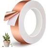 PITMT Anti Lumache Nastro Lamina Rame 30mm x 20M, Rame Foil Tape Premium Antilumaca, Nastro di Rame Adesivo Autoadesivo Anti Lumache per orto per Proteggere Le Piante