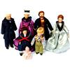 Tumdee Miniatures Casa delle bambole in miniatura, stile vittoriano, set di 7 bambole