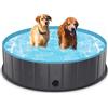 TENXSNUG Piscina per Cani Pieghevole, Antiscivolo Vasca da Bagno per Animali, Portatile Animali Domestici Piscina Bagno per Cani e Bambini, 120x30 cm