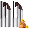 Qixfyze Rossetto Miele Nero Balsamo Labbra Colorato Lunga Durata, Rossetti Miele Noir Lip Gloss Idratante Labbra, Nero e Rosa Rossetto Luminoso Tinta Labbra Rimpolpante per Donna(Black Honey-2pcs)