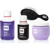 Hairmed - WetBrush Kit Trattamento Ricostruzione Hairmed con Cheratina R3 Capelli Grossi Ultra Danneggiati e Spazzola WetBrush Districante Mini