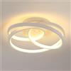 Comely Plafoniera LED Moderna, 40W 4500LM Lampada da Soffitto, Creativo Spirale Lampadario Bianca per Soggiorno Cucina Bagno Camera da Letto Corridoio, Bianco Caldo 3000K