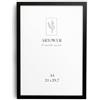 Artower® Cornice Foto in Legno Nero A4 21x30 cm | Cornice con Vetro Plexiglass DIN A4 | Cornice per Grande Quadro, Collage Foto, Poster | Portafoto da Tavolo | Decorazione da Parete per Stanza