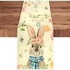 Jemmytu Runner da Tavolo di Pasqua, 32*225cm Conigli Runner Tavola, Tovaglia Pasquale, Tovaglia Primaverile, Per la Decorazione della Tavola della Cucina di Pasqua e Primavera (B)