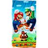 UHDS Telo Mare Bambini Asciugamano da Bagno Mario 75 x 150 cm, Asciugamano da Spiaggia, Asciugamano Piscina Spiaggia in Microfibra ad Asciugatura Rapida, Morbido, Regalo per Ragazzi e Ragazze