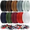 DOITEM 10 cerniere a spirale in nylon #5, colori assortiti, 20 m, cerniere senza fine con 40 cursori per cerniera, per fai da te, cucito, sartoria